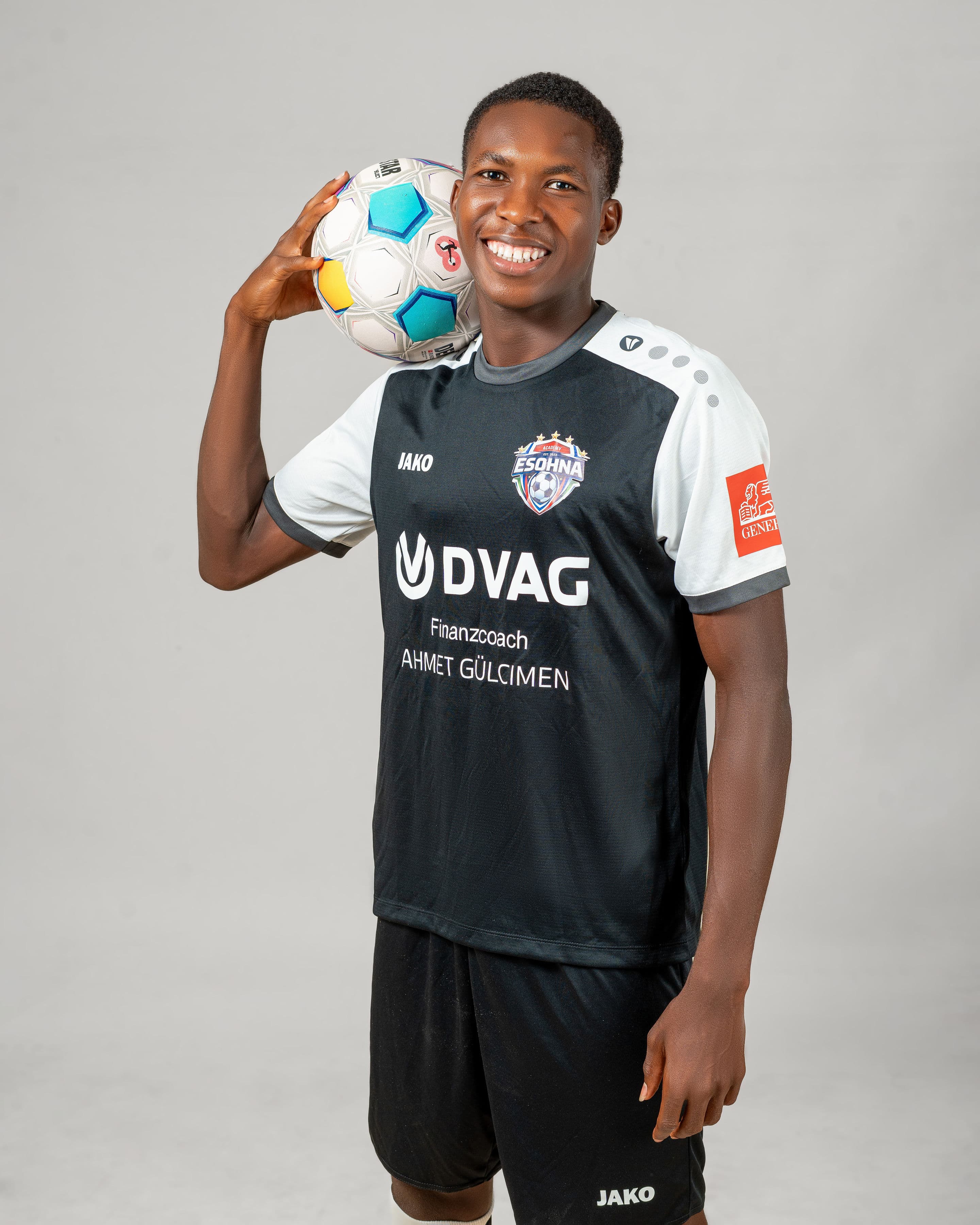 eSohna Academy player carrying a football